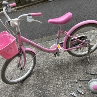 18インチ　自転車（補助輪付）の画像