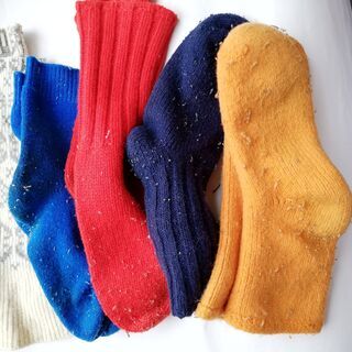 毛糸靴下各種　山、スキーに使えます
