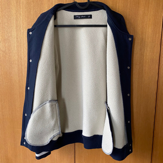 【Bling Leads】スタジャン ネイビー Lサイズの画像