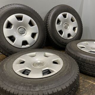 【BS BLIZZAK VL1 195/80R15 107/105L LT】スタッドレス【トヨタ 200系ハイエース 純正ホイール 15インチ 6J6HPCD139.7+35】　(MTF145) クレジットカード QRコード決済可能