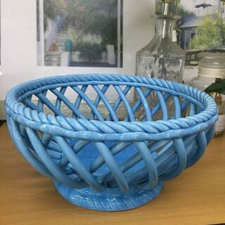 FRANCFRANCのおしゃれな陶器　フルーツ入れ　陶器かご　