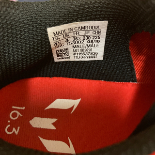 adidas サッカーシューズ　メッシ　23.0 室内用の画像