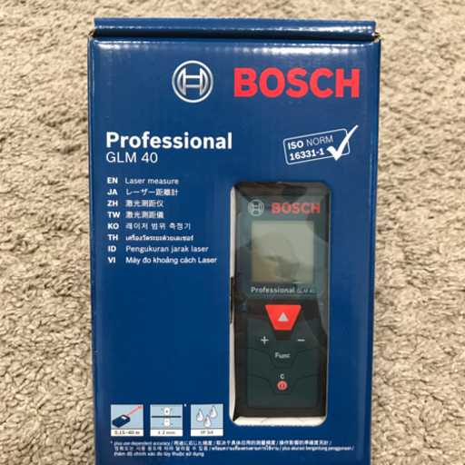 BOSH GLM40 レーザー距離計　新品　未使用　未開封