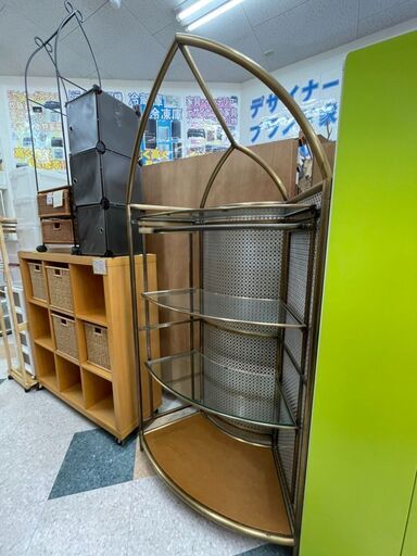 ?高級感あふれるアンティークシェルフ ?定価￥150,000? ガラス飾り棚！！オシャレなデザイン ?