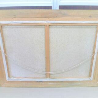 絵画 油彩 風景画 額縁 アンティーク風 山 自然 額 アート 美術品 絵 ゴールド 苫小牧西店の画像