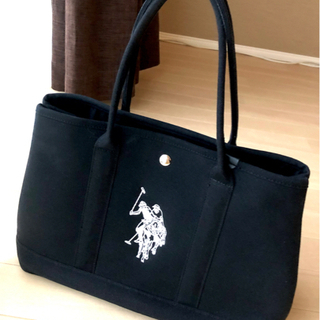US POLO ASSN トートバッグ ホックボタン (使用感あ...
