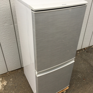 SHARP シャープ 2ドア冷蔵庫 SJ-D14C-S 137L ノンフロン冷凍冷蔵庫