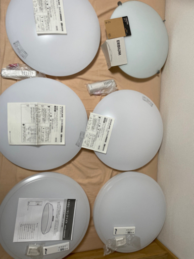 LEDシーリングライト×6
