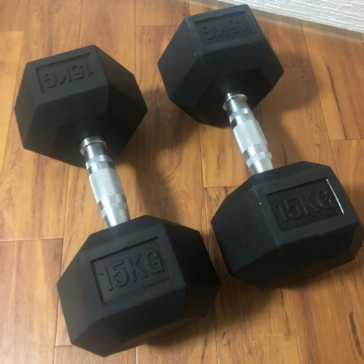 ダンベル15kgx2コ