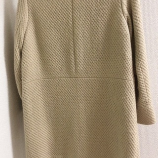 favori   ベージュ　ノーカラーコートの画像