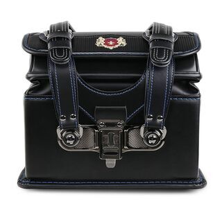 【新作】男の子ランドセル　貴族モデル　6年保証　おまけ付き　ブラック＋ネイビーの画像