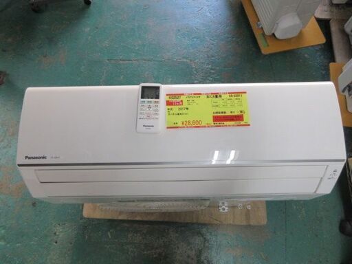 K02527　パナソニック　中古エアコン　主に6畳用　冷2.2kw ／ 暖2.2kw