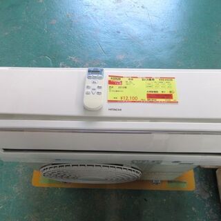 K02528　日立　中古エアコン　主に6畳用　冷2.2kw ／ ...