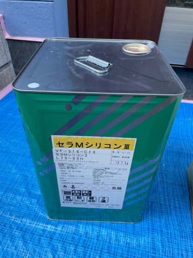 新品未開封 建材塗装用塗料セラMシリコンIII 一斗缶75-80H関西ペイント