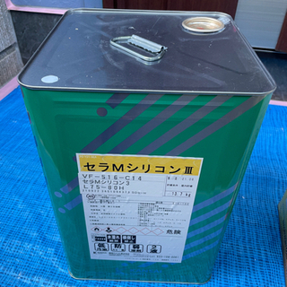 新品未開封 建材塗装用塗料セラMシリコンIII 一斗缶75-80...