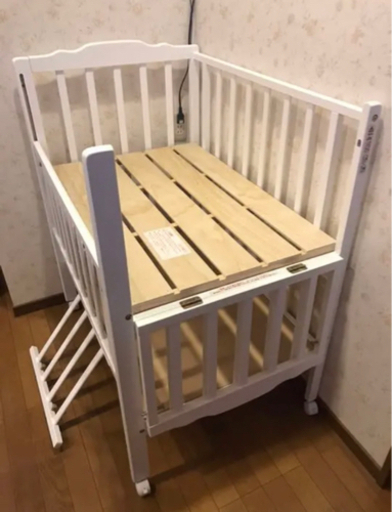 Wオープン腰楽ハイミニベッド  マットレスセット