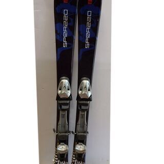新札幌発 SPRAZZO スプラッツオ スキー板 115㎝ 黒×青 ビンディング付き / 1138の画像