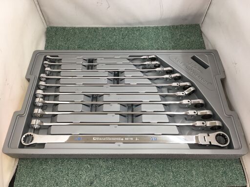 GEARWRENCH　10ピース　メトリックギアボックスフレックス　86126　120XP　中古品