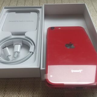 ★ほぼ新品未使用★ iPhone SE 第2世代 (SE2)  赤 64GB au SIMロック解除済　 Apple 本体の画像