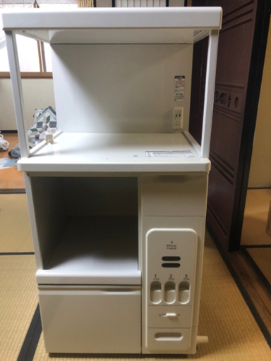 ニトリのレンジ台　米櫃付き
