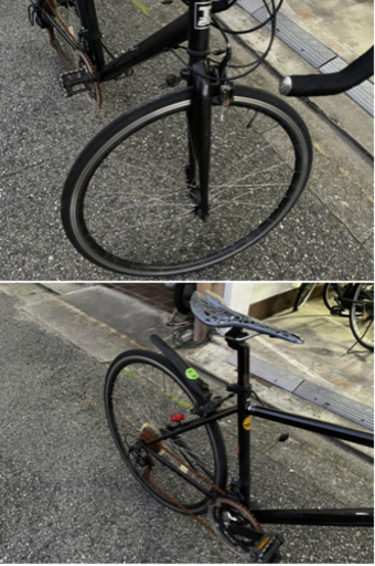 ロードバイク　ブラック