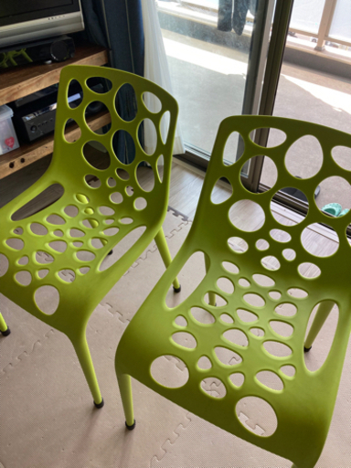 【希少  美品】カリガリス  スタッキングチェア   2脚