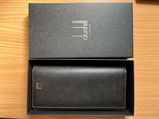 【箱あり】ダンヒル 長財布 メンズ レザー カドガン ブラック