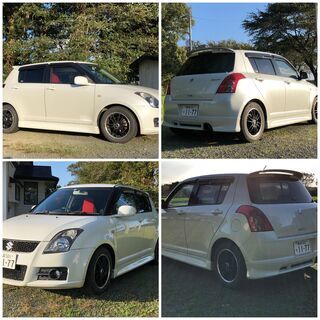 車両車検ほぼ満タン‼️H18 スイフト‼️希少 マニュアル‼️4WD‼️1.3XGリミテッド スマートキー 純正レカロシート ダウンサスの画像