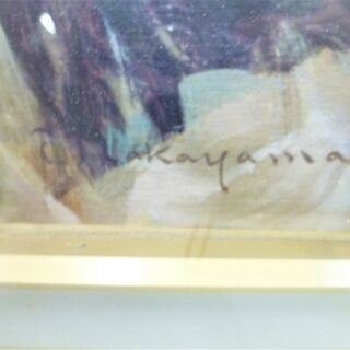 絵画 複製 中山忠彦 玉蟲かざりの衣裳 洋画 人物画 女性 幅85x縦101x厚さ6cm  額 アート 美術品 絵  苫小牧西店の画像