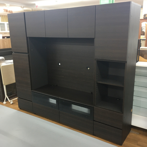 ☆ジモティ割あり☆ テレビ台 ブラック H33×W210×D43 クリーニング済み