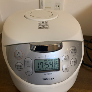 【中古品】　あげます　TOSHIBA 炊飯器　五号炊き