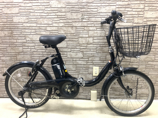 東京23区配達無料　バッテリー2個付　新基準 ヤマハ　パスシティC 8.1Ah 4Ah バッテリー2個付き　電動自転車 中古自転車　小径20