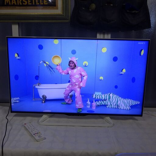 美品　2017年製　シャープ 40V型/40インチ 液晶 テレビ 白/ホワイト AQUOS LC-40W35-W YouTube Netflix　視聴可能フルハイビジョン 外付HDD対応(裏番組録画)