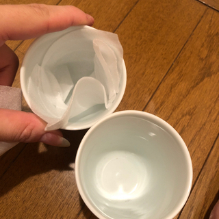 フクロウ　湯呑み2個セット　新品未使用の画像