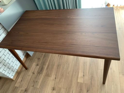 大塚家具　ダイニングテーブル「ユノ3」ウォールナット材 丸脚 7,400円