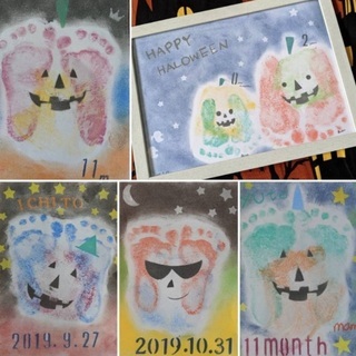 ママ友募集&ハロウィン🎃パステル手形アート