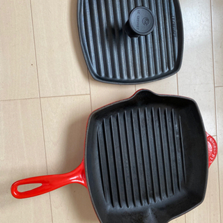 ル・クルーゼ　ステーキパンと両面焼き可能な鉄板