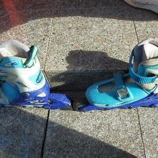 70%OFF　インラインローラースケート　青の画像