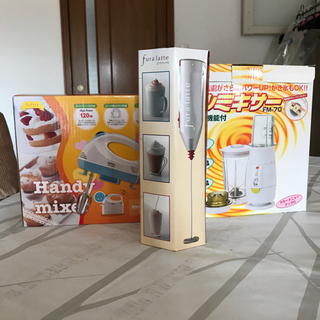新品未使用品　ミキサー２種、ミルクウォーマー