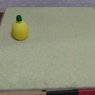 (新品未使用)タイルカーペット スミノエ イエローグリーン