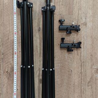 写真・動画撮影用照明ライトスタンド２本セット