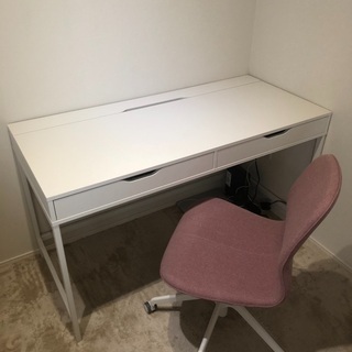 ★最終値下げ★【急募10/16迄／新品同様】IKEA デスク&デ...