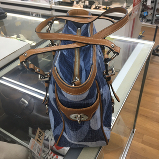 S220　★COACH　コーチ 　デニムシグネチャーギャラリートートの画像