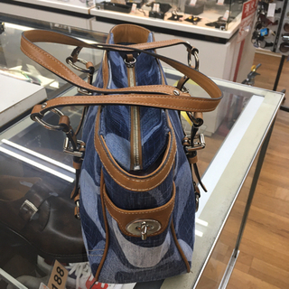 S220　★COACH　コーチ 　デニムシグネチャーギャラリートートの画像