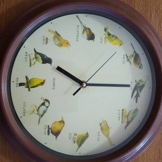 鳥の掛け時計　中古