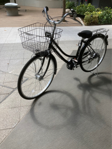 26型自転車 6段変速 オートライト 鍵付き