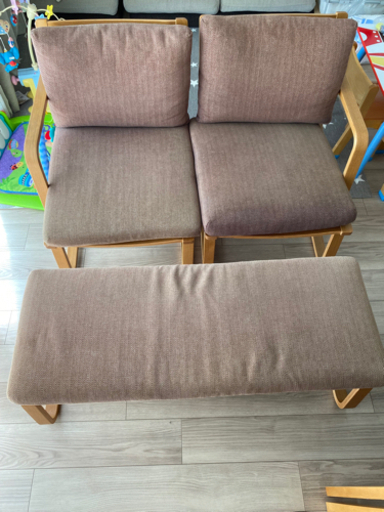 [実物写真追加済]無印良品　ダイニングテーブルソファイスセット