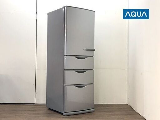 【取引中】《綺麗です》AQUA 355L 4ドア冷蔵庫（左開き 2014製 ）