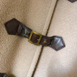 ベージュ　コート　冬　prime patternの画像