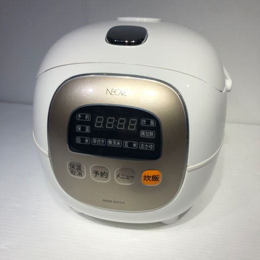 #5768 ネオーブ NEOVE 炊飯器 3.5合 ホワイト NRM-M35A